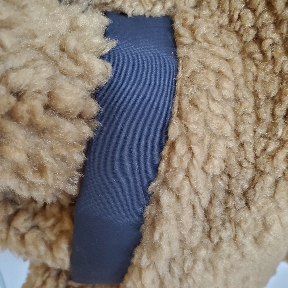 Patagonia retro X womens teddy winter coat khaki navy blue XL new - Picture 8 of 9